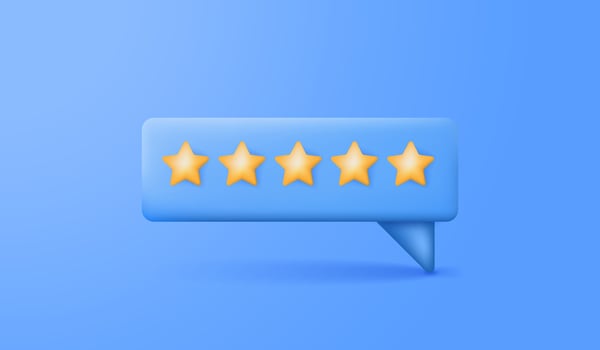 3d rating stars.Customer review concept. Best excellent services for satisfaction. Vector illustration art