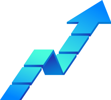 Growth arrow infographic png