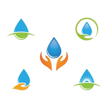 water drop Logo Template vector