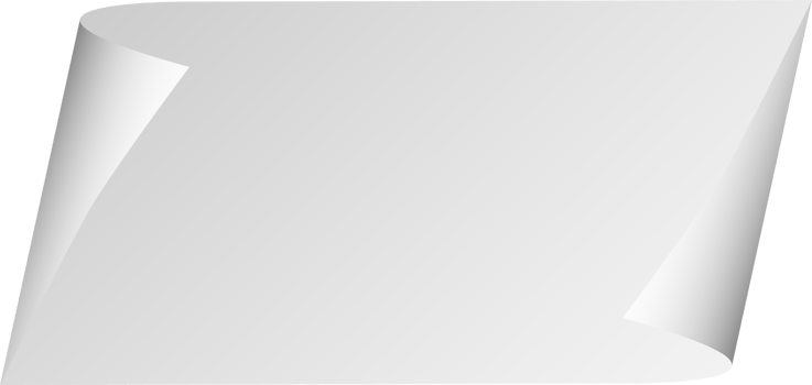 Realistic paper sheet with folded corner. Paper sheet A4 with shadows on transparent background. PNG. png