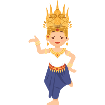 apsara Cambodia clipart png