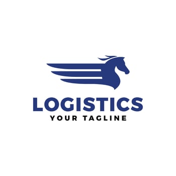 logistics logo vector design illustration