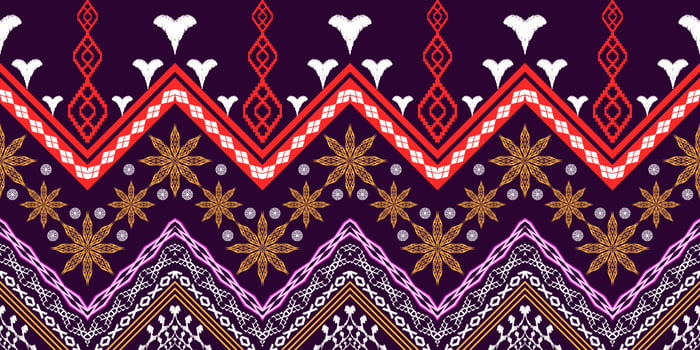 Ethnic Figure aztec embroidery style. Geometric ikat oriental traditional art pattern.Design for ethnic background,wallpaper,fashion,clothing,wrapping,fabric,element,sarong,graphic,vector illustration vector