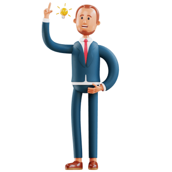 business man get idea png