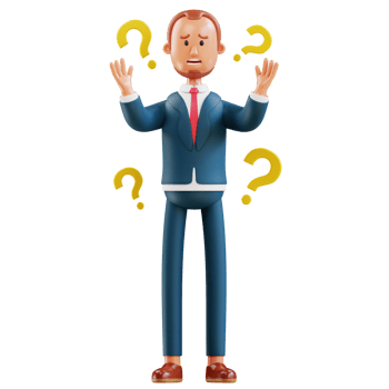 businessman with question mark png