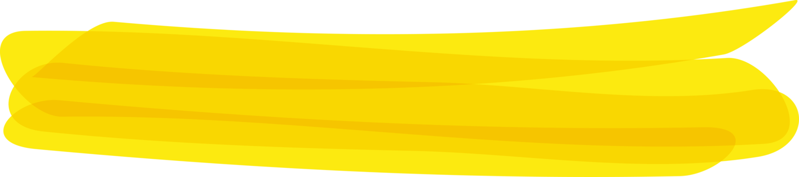 Hand drawn yellow highlight marker stripes on transparent background. PNG. png