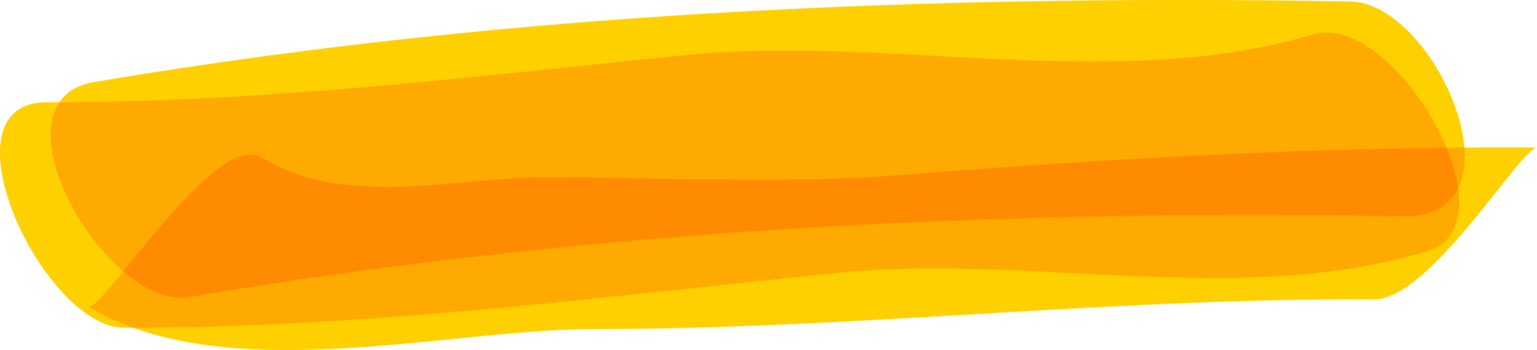 Hand drawn orange highlight marker stripes on transparent background. PNG. png
