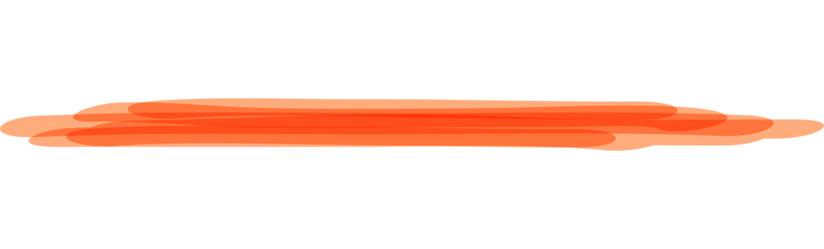 Hand drawn orange highlight marker stripes on transparent background. PNG. png