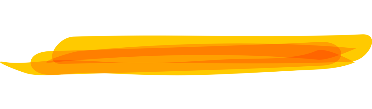 Hand drawn orange highlight marker stripes on transparent background. PNG. png