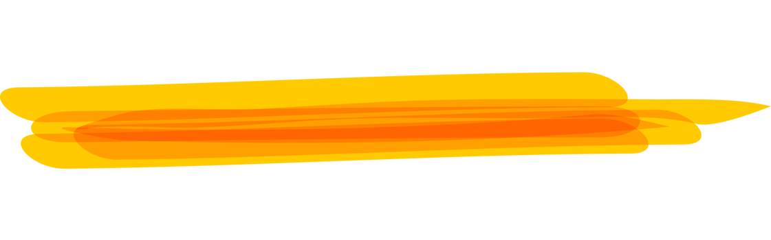 Hand drawn orange highlight marker stripes on transparent background. PNG. png