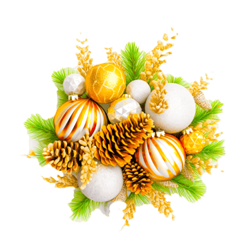 AI generative Christmas ornament png