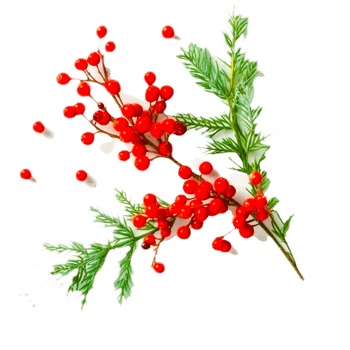 AI generative spruce branch png