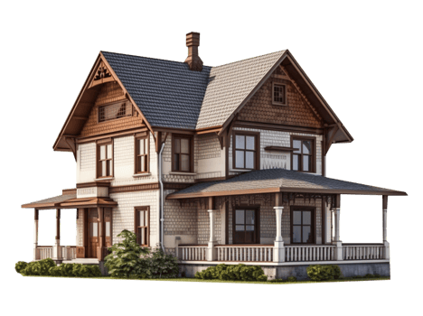House, Real estate building in png