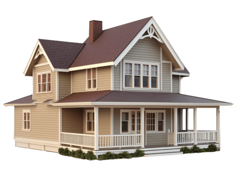 House, Real estate building in png