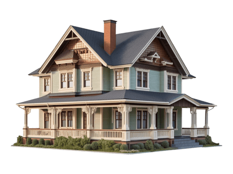 House, Real estate building in png