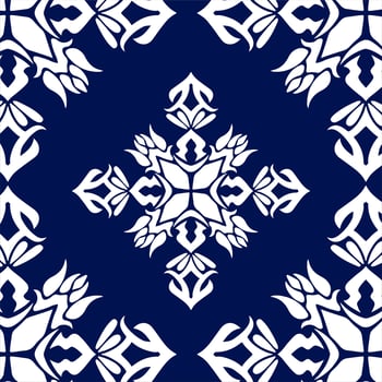 geometric cool abstract floral pattern vector