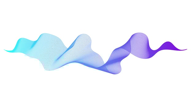 Abstract backdrop with colorful wave gradient lines on white background. Modern technology background, wave design. Vector illustration