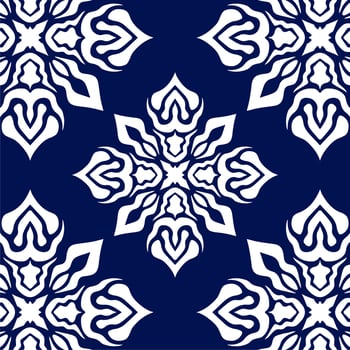 geometric cool abstract floral pattern vector