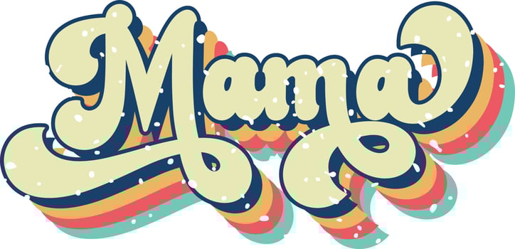 Retro Mama Design vector
