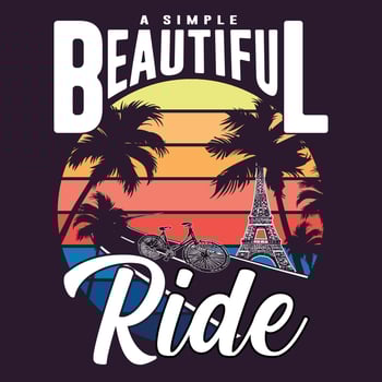 a simple beautiful ride vector