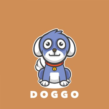 Dog mascot cartoon vector