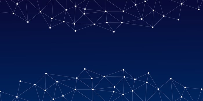 geometric background and connecting dots and lines. Global network connection. Digital technology with plexus background. vector