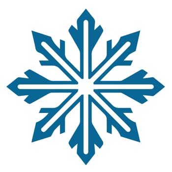 Isolated snowflake vector icon winter decorate ornament
