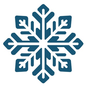 Isolated snowflake vector icon winter decorate ornament