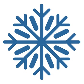 Isolated snowflake vector icon winter decorate ornament