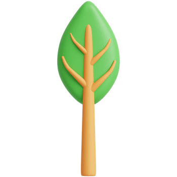3D Green Tree.3d render illustration. png