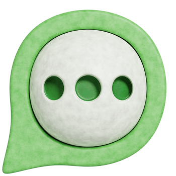 3d minimal speech bubble conversation.3D rendering illustration. png
