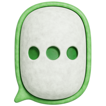 3d minimal speech bubble conversation.3D rendering illustration. png