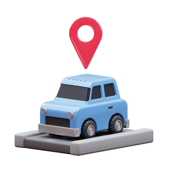 Car Location 3D Illustration png