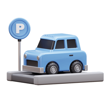 Car Parking 3D Illustration png