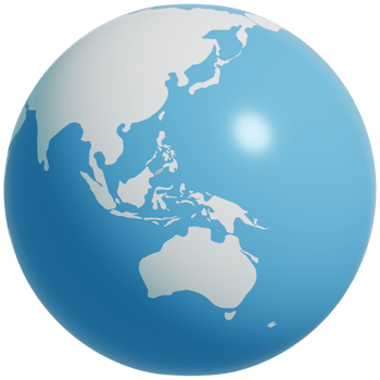 Earth globe 3d icon. 3d rendering illustration. png