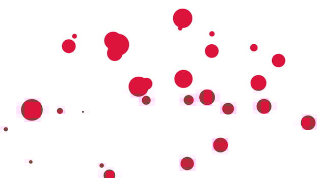 blood drops crimson red shapes over white background vector