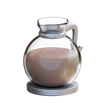 3d illustration coffee pot png