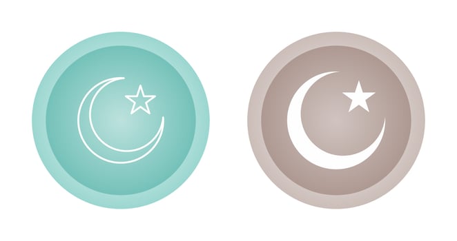 Moon and Star Vector Icon