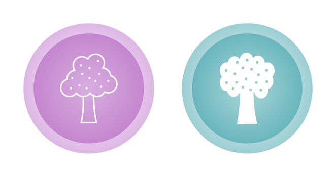 Fruit Tree Vector Icon