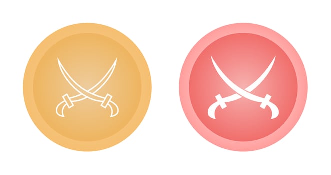 Two Swords Vector Icon