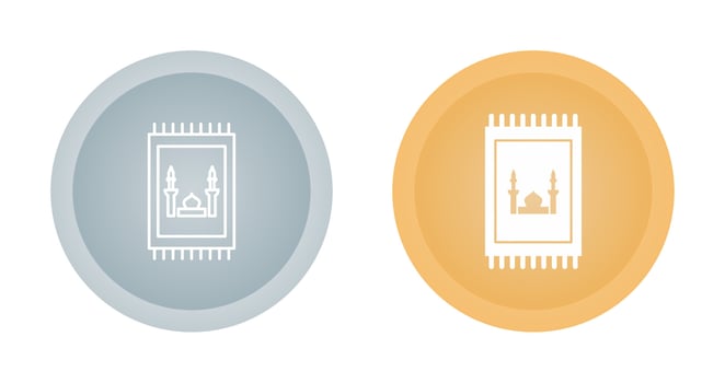 Prayer Rug Vector Icon