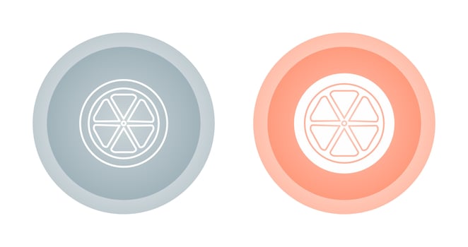 Orange slice Vector Icon