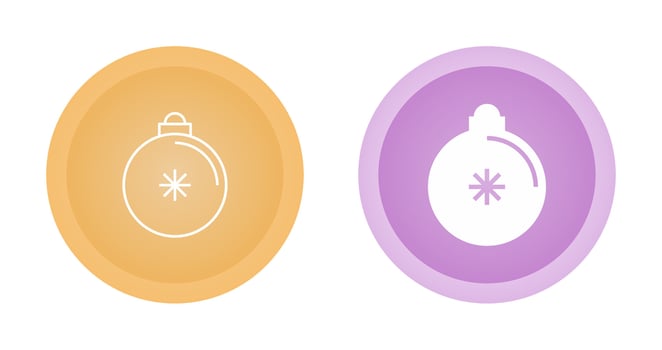 Christmas Ball Vector Icon