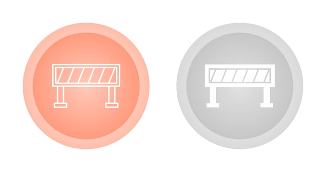 Road Barrier Vector Icon