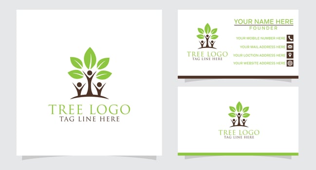 Natural lifestyle logo design vector