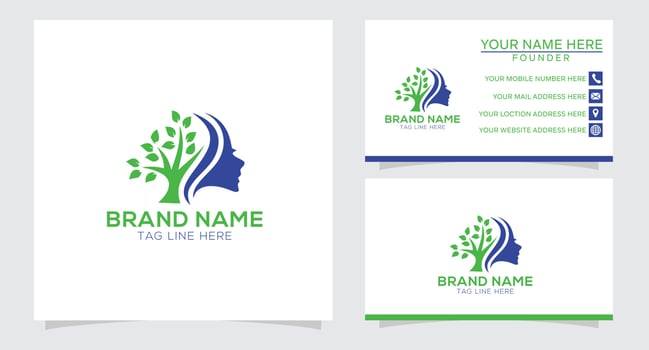 natural therapy mind for health logo designs simple modern vector