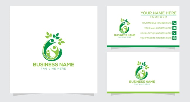 natural wellness  vector icon. Nature trees vector illustration logo design.