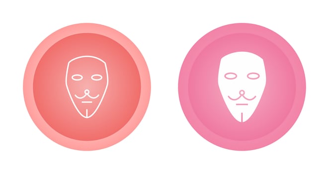 Two Masks Vector Icon