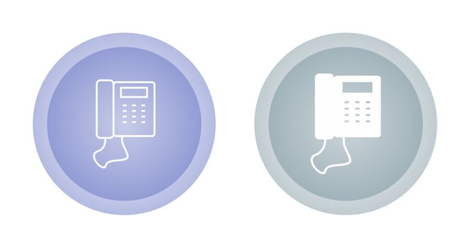 Telephone Set Vector Icon