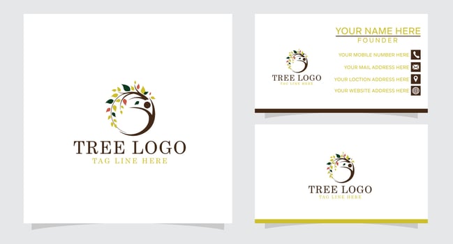 tree vector icon. Nature trees vector illustration logo design. green spring tree